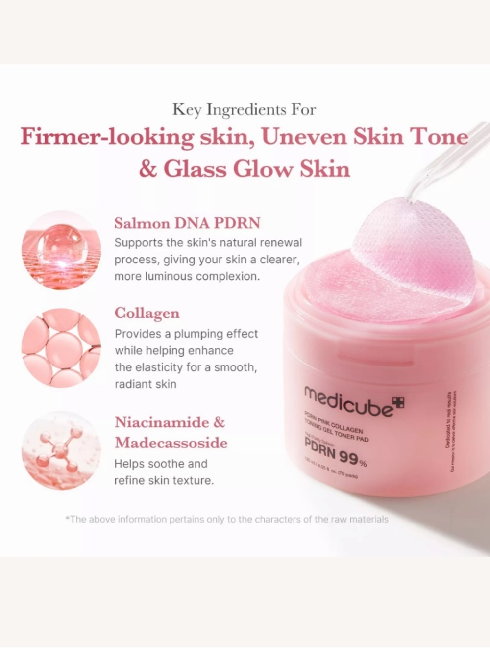 Medicube PDRN Pink Collagen Toning Gel Pads – Pink - Picture 4 of 11